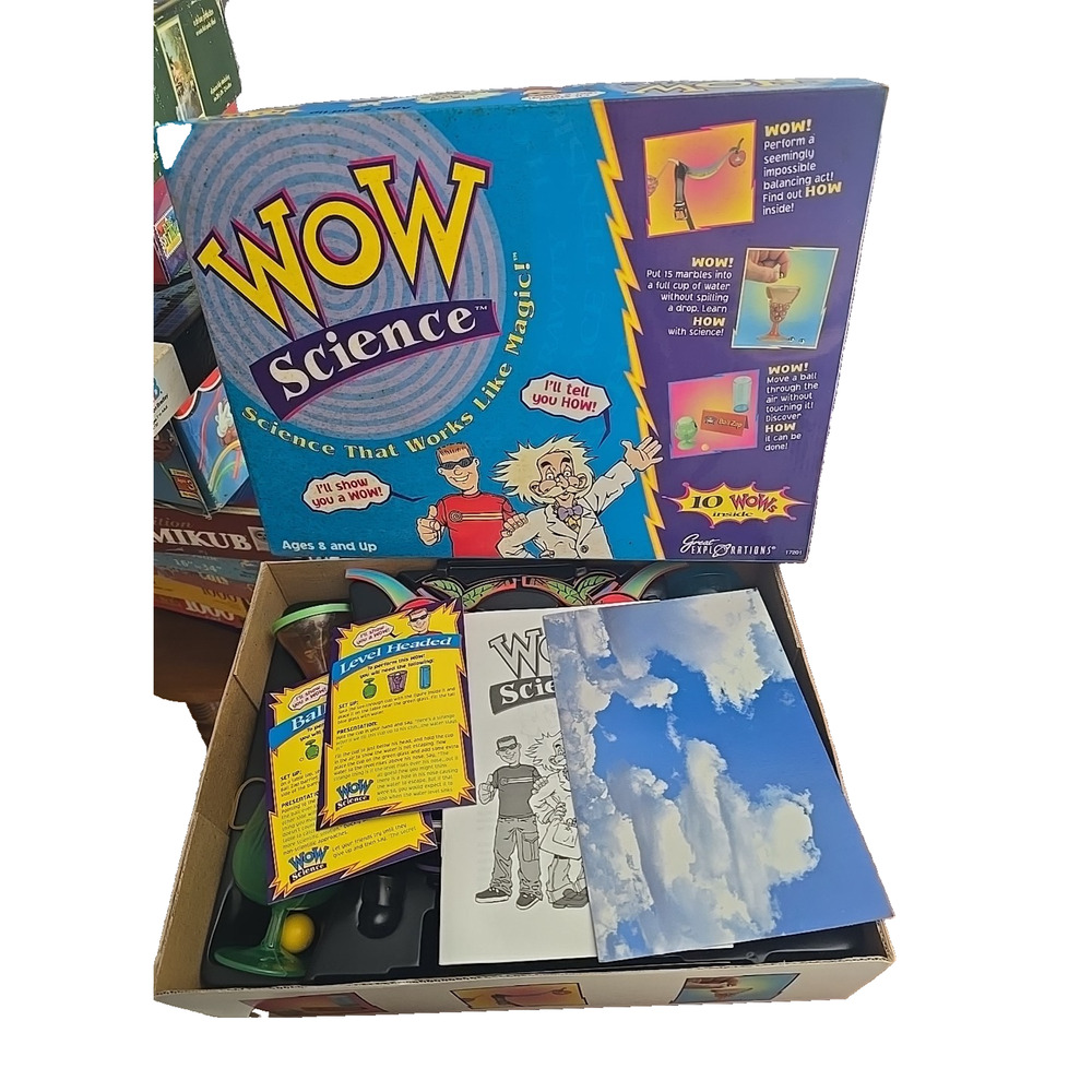 Vintage 1999 WOW Science Mind Over Matter Magic Kit by Great Explorations Game‎